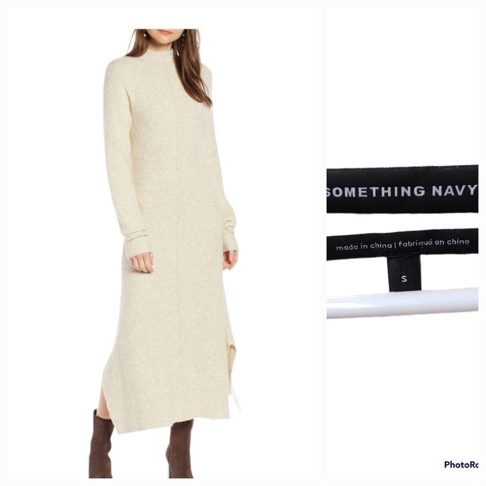 Something Navy sweater dress
